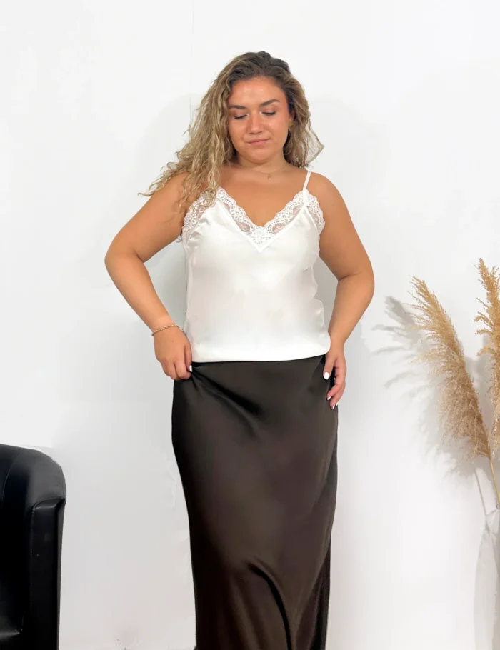 Top Lencero Raso Blanco - Imagen 2