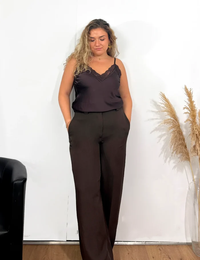 Pantalón Traje Chocolate - Imagen 4