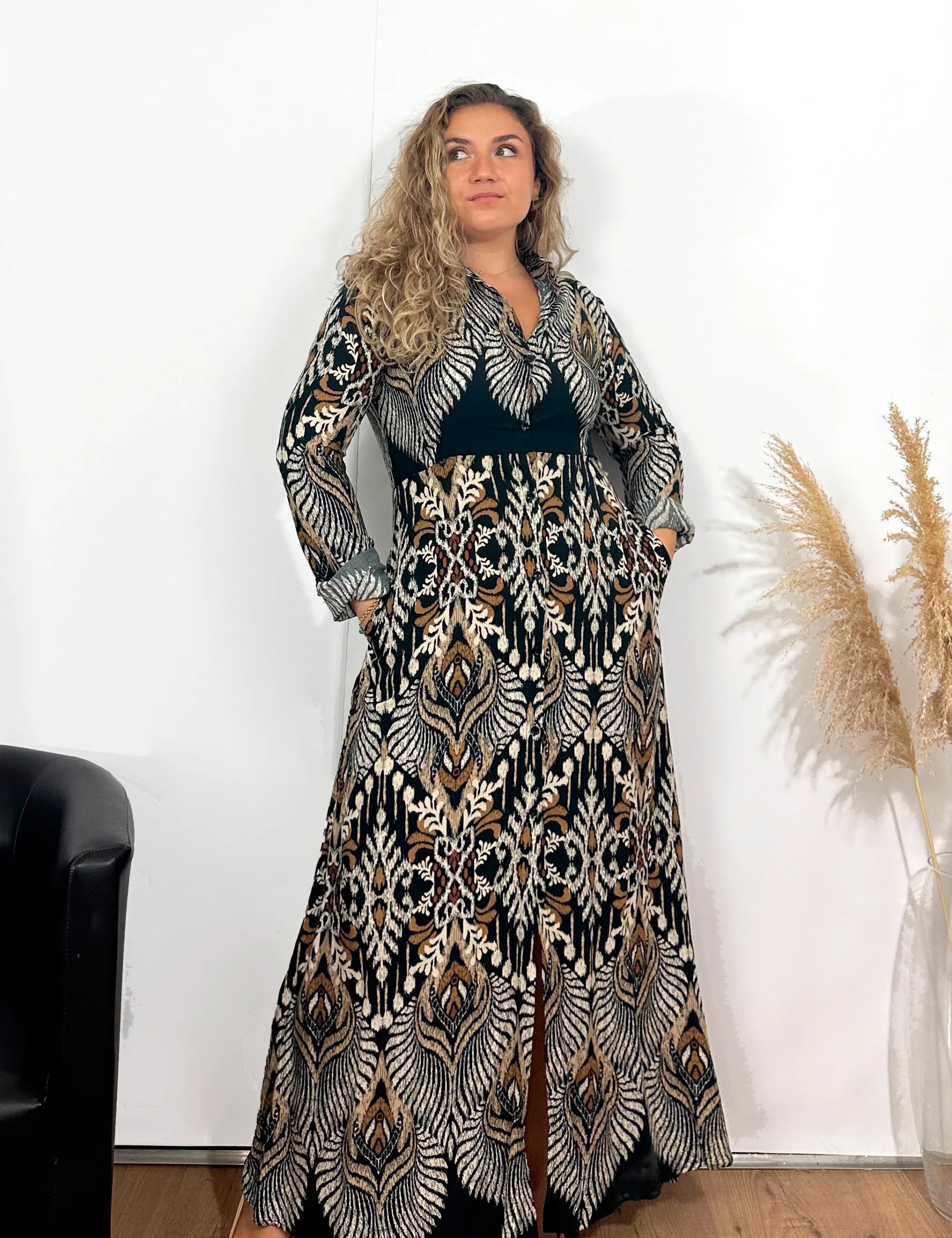 Vestido Camisero Negro