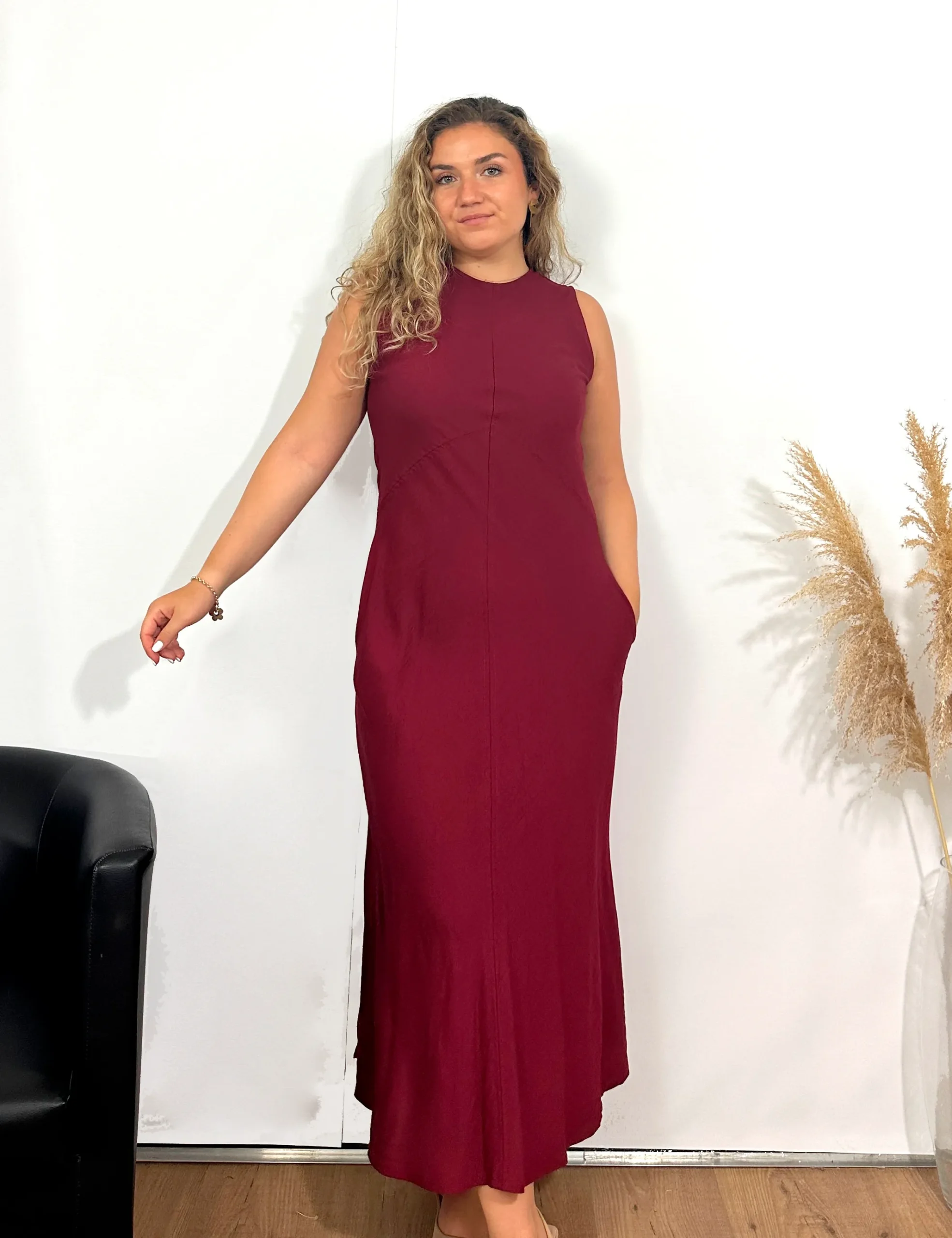 Vestido Maxi Burdeos
