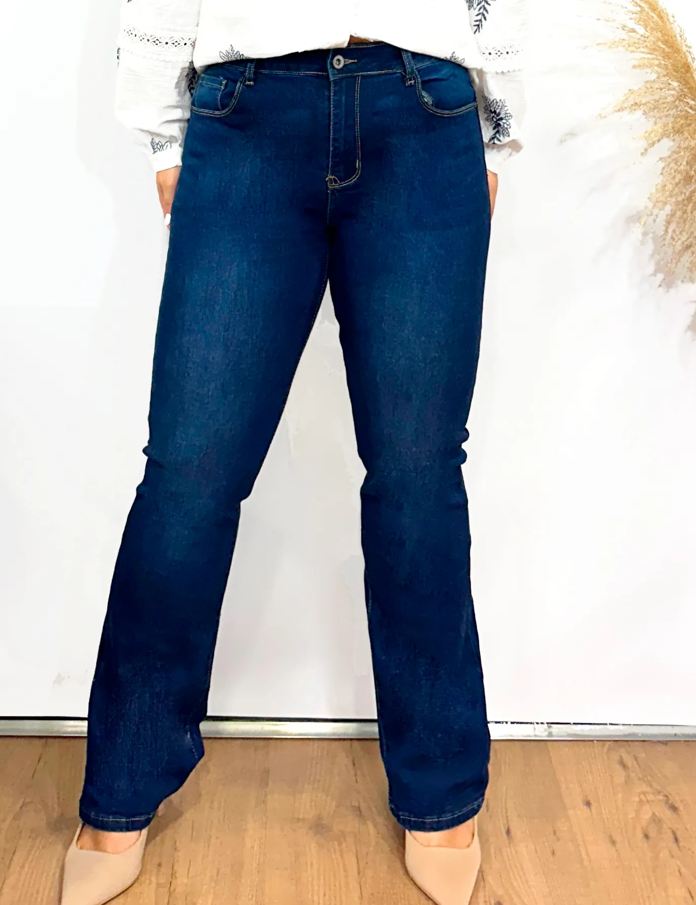 Jeans Straight Push-up