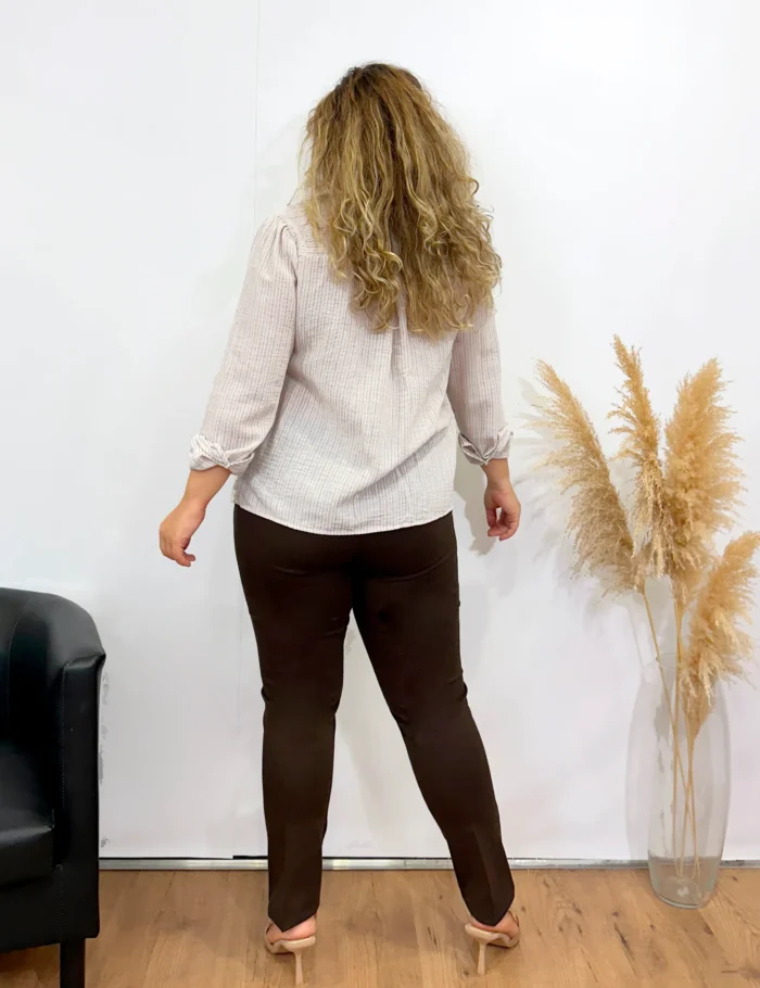 Blusa Rayas Beige - Imagen 3