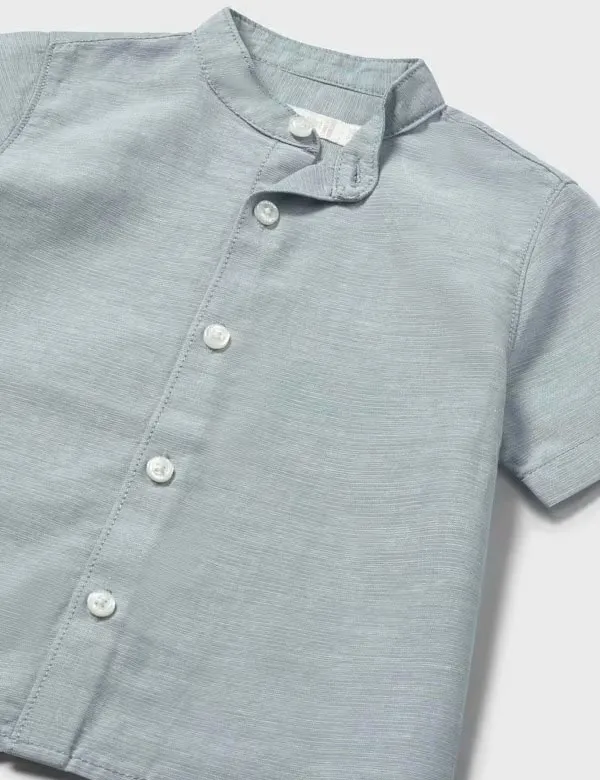 Alternative view of Camisa Lino Cuello Mao