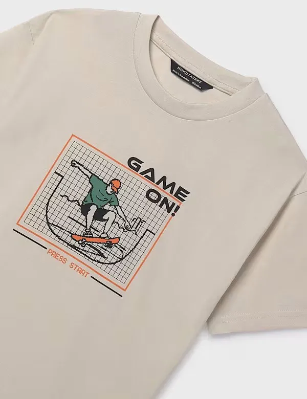 Alternative view of Camiseta Skater Crudo