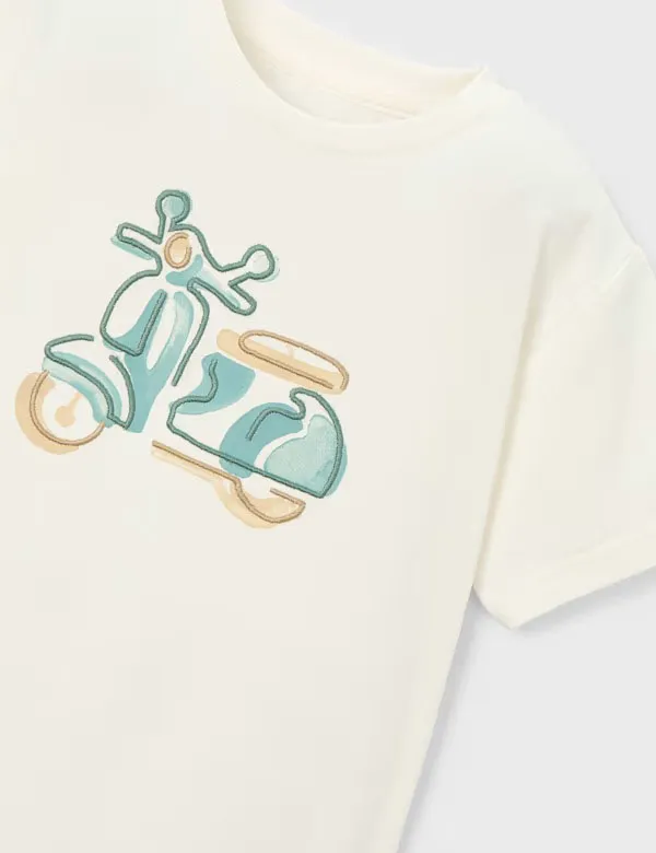 Alternative view of Camiseta Bordada Moto