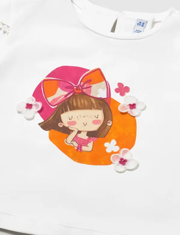 Alternative view of Camiseta Niña Flores