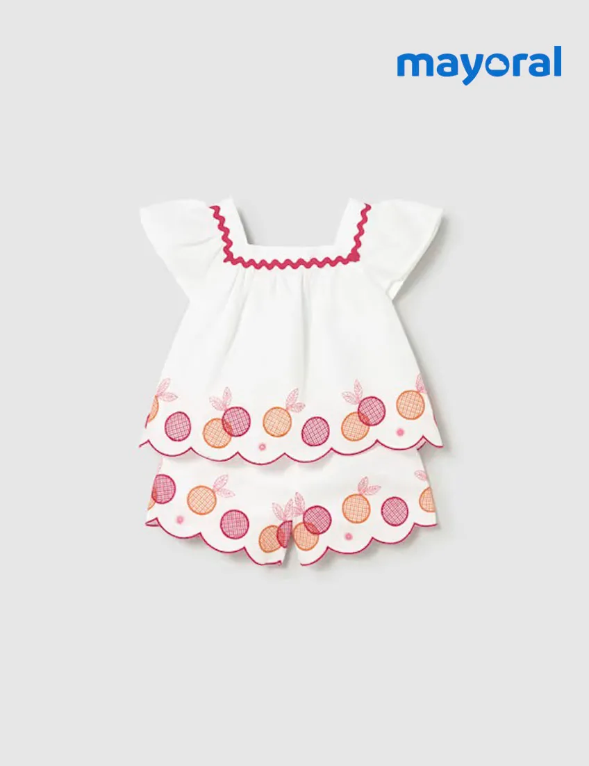 Conjunto Blanco Bordados