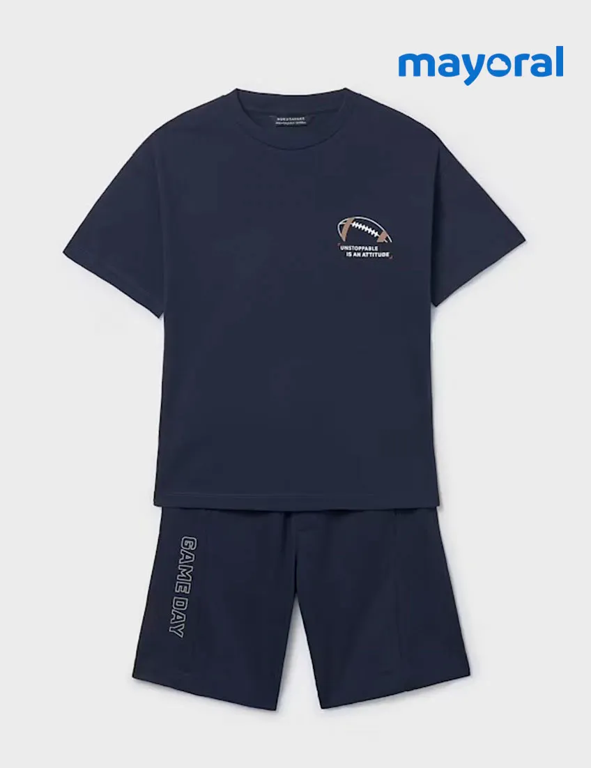 Conjunto Print Back Marino