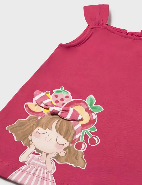 Alternative view of Vestido Lazo Frambuesa