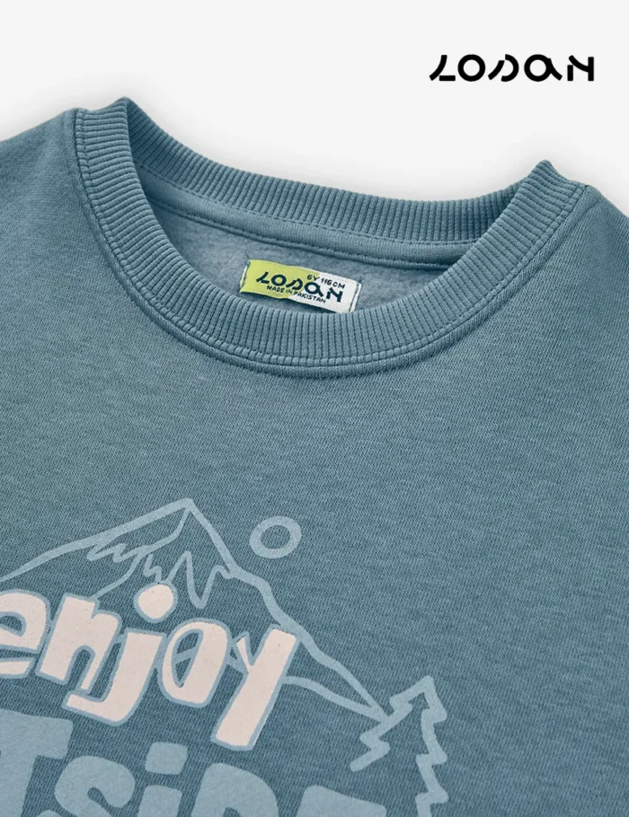 Sudadera Enjoy Azul Clara - Imagen 2