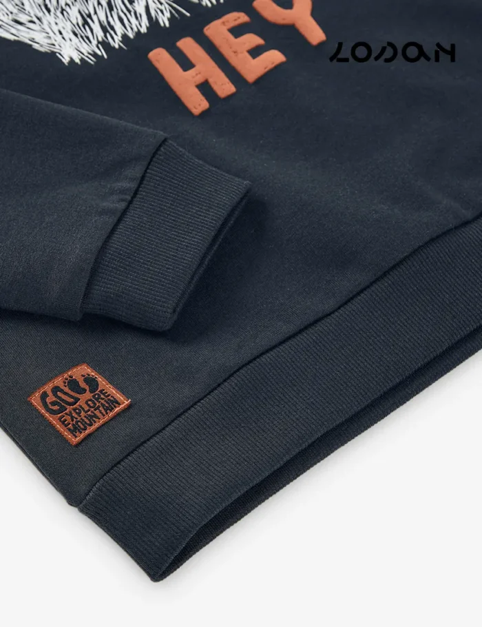 Sudadera Hey Gris Oscuro - Imagen 2