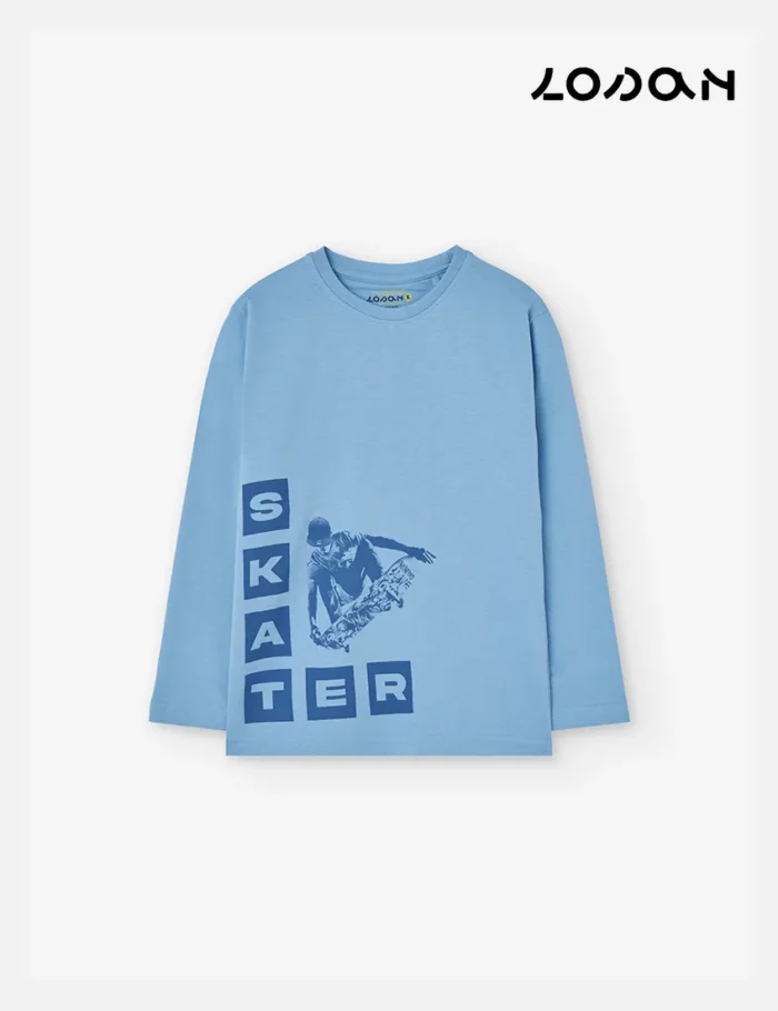 Camiseta Skate Azul