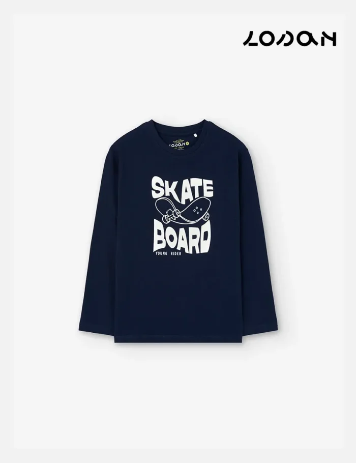 Camiseta Skateboard Marino