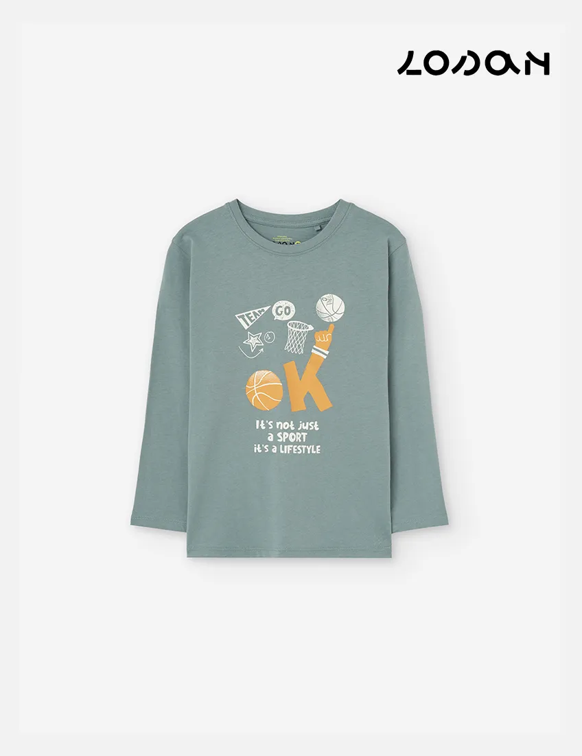 Camiseta Basket Gris