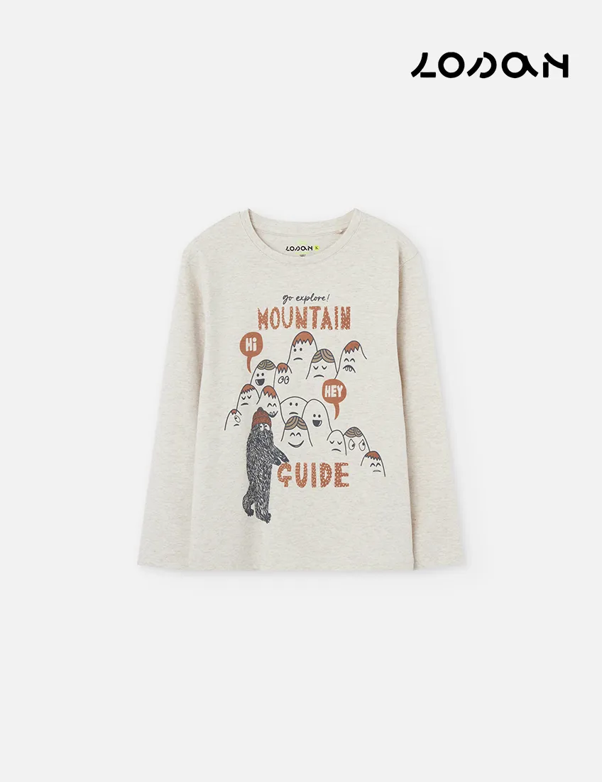 Camiseta Mountain Crema