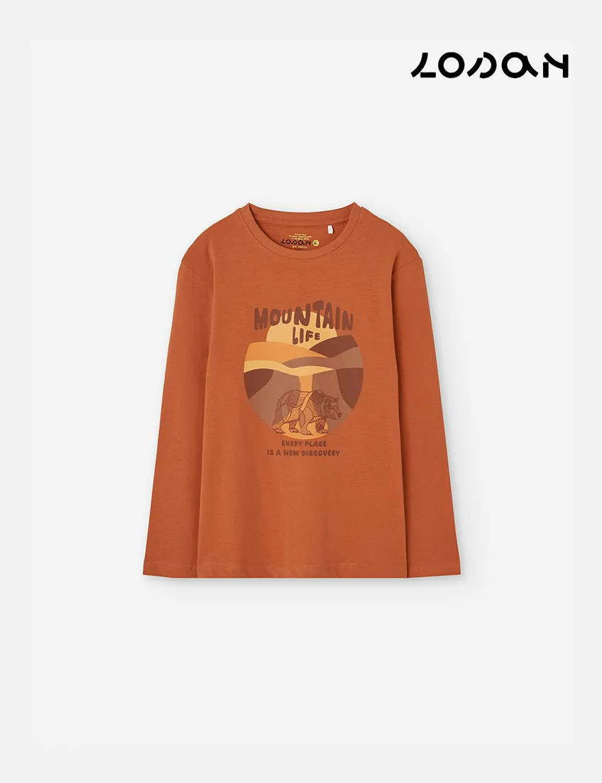 Camiseta Mountain Naranja