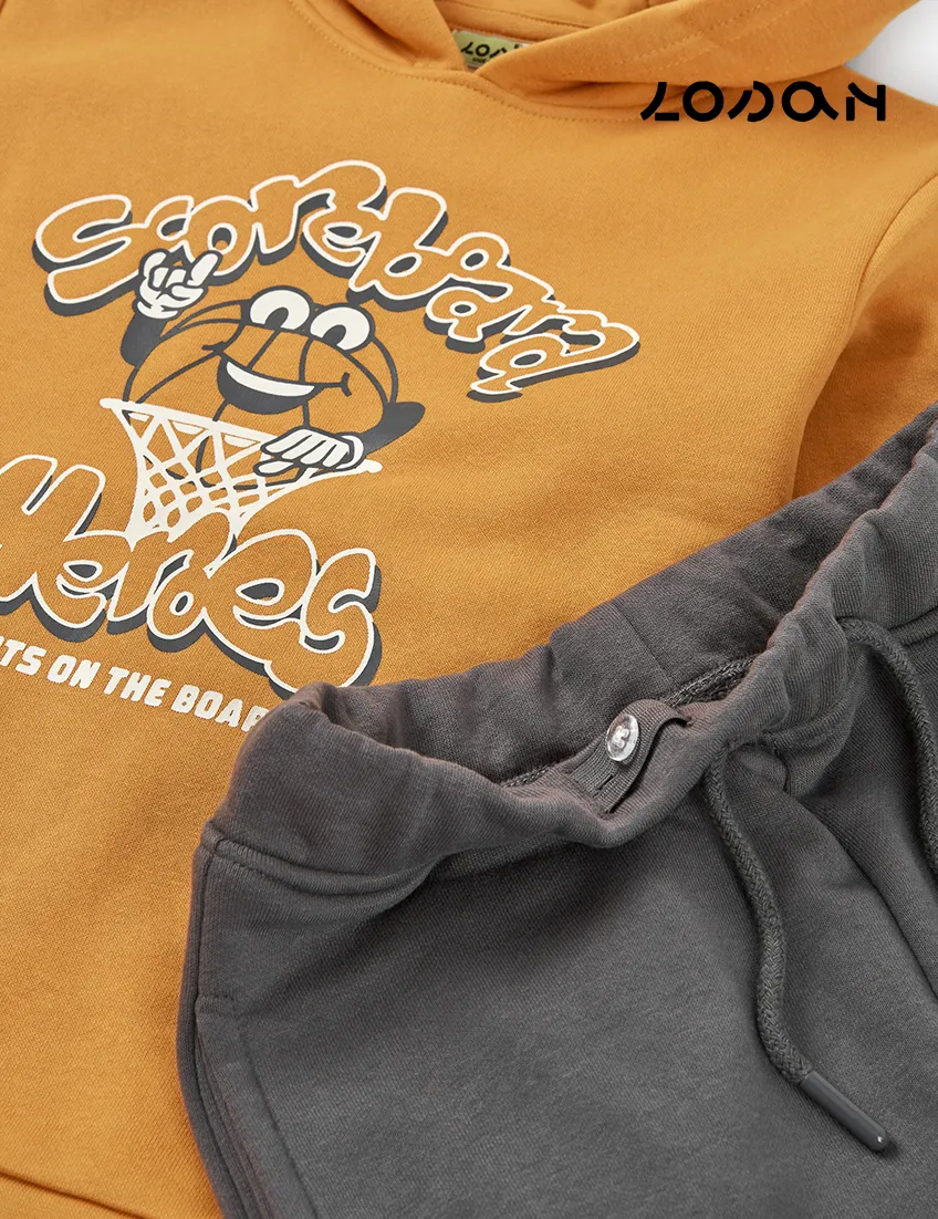 Sudadera Basket Mostaza