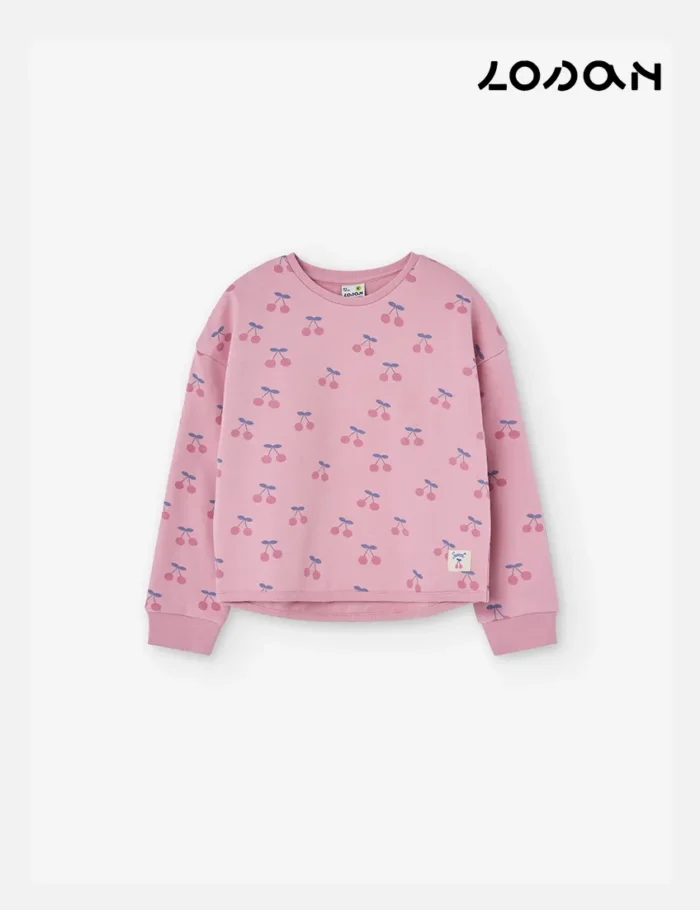 Sudadera Cerezas Rosa