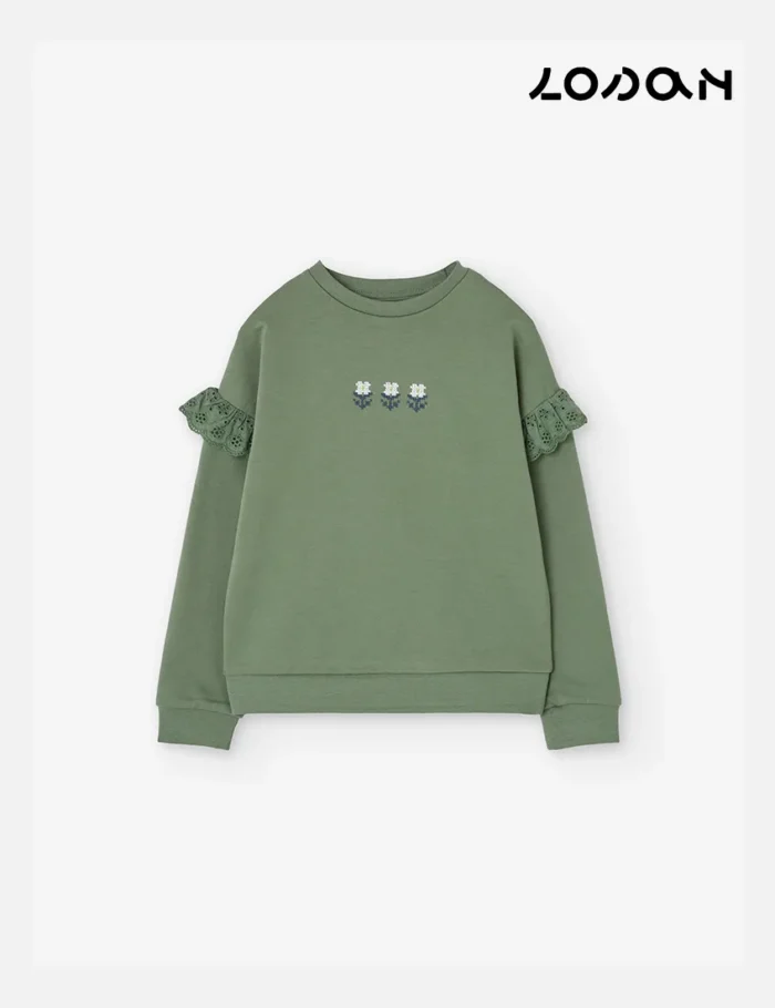 Sudadera Volantes Verde