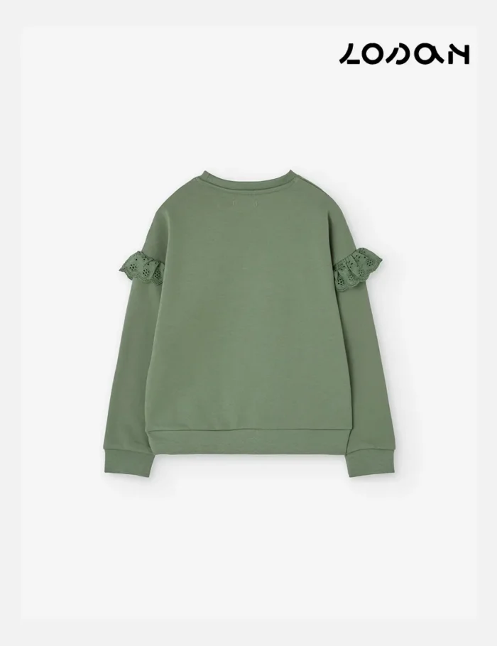 Sudadera Volantes Verde - Imagen 2