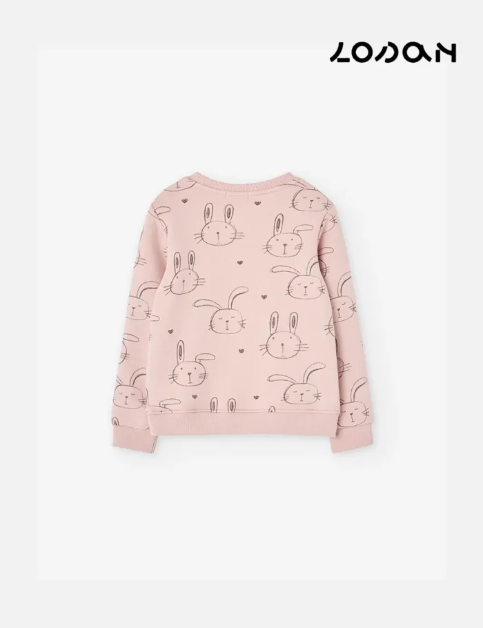 Sudadera Rosa Conejitos - Imagen 2