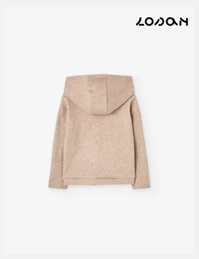 Sudadera Rib Beige - Imagen 2