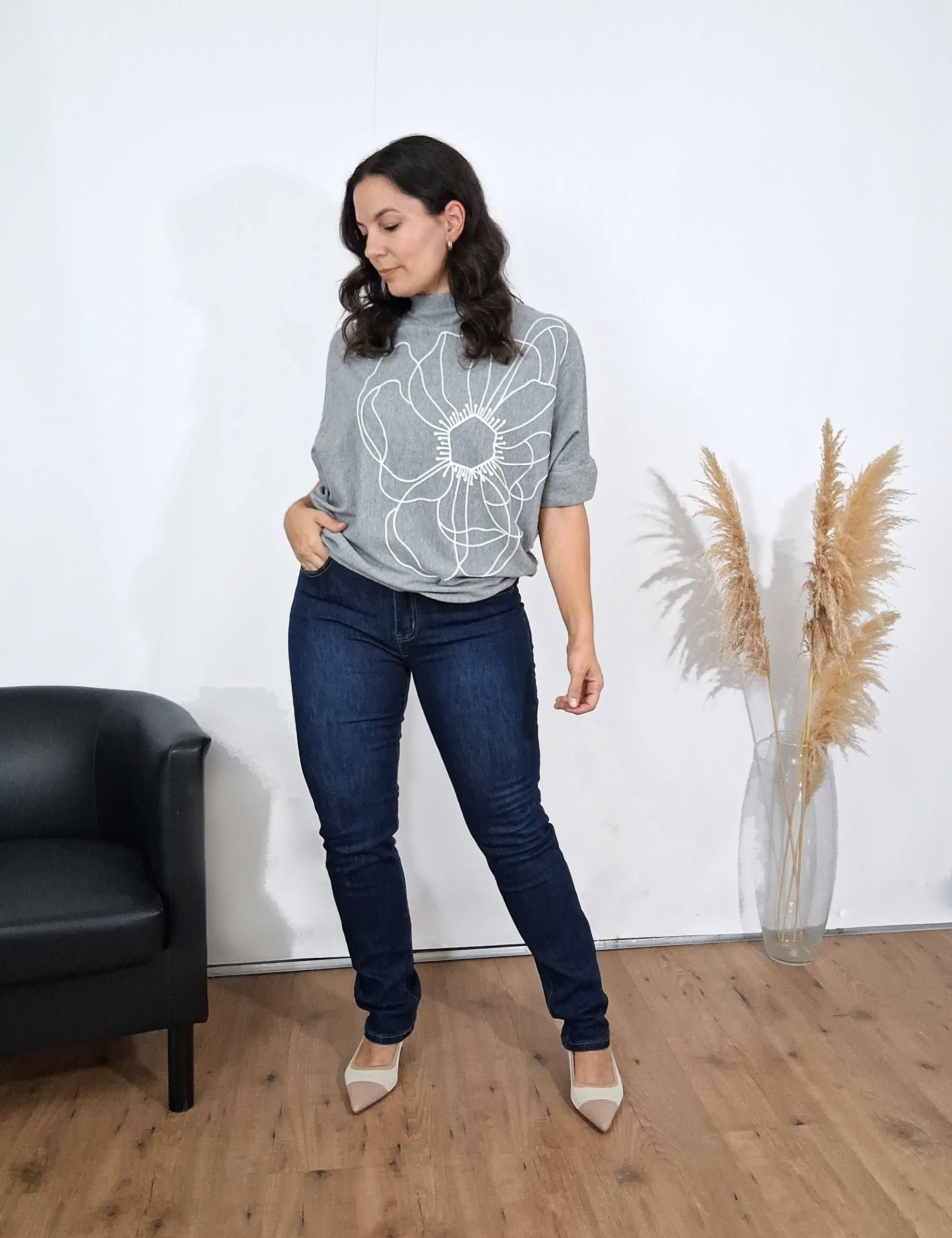 Jersey Manga Al Codo Gris
