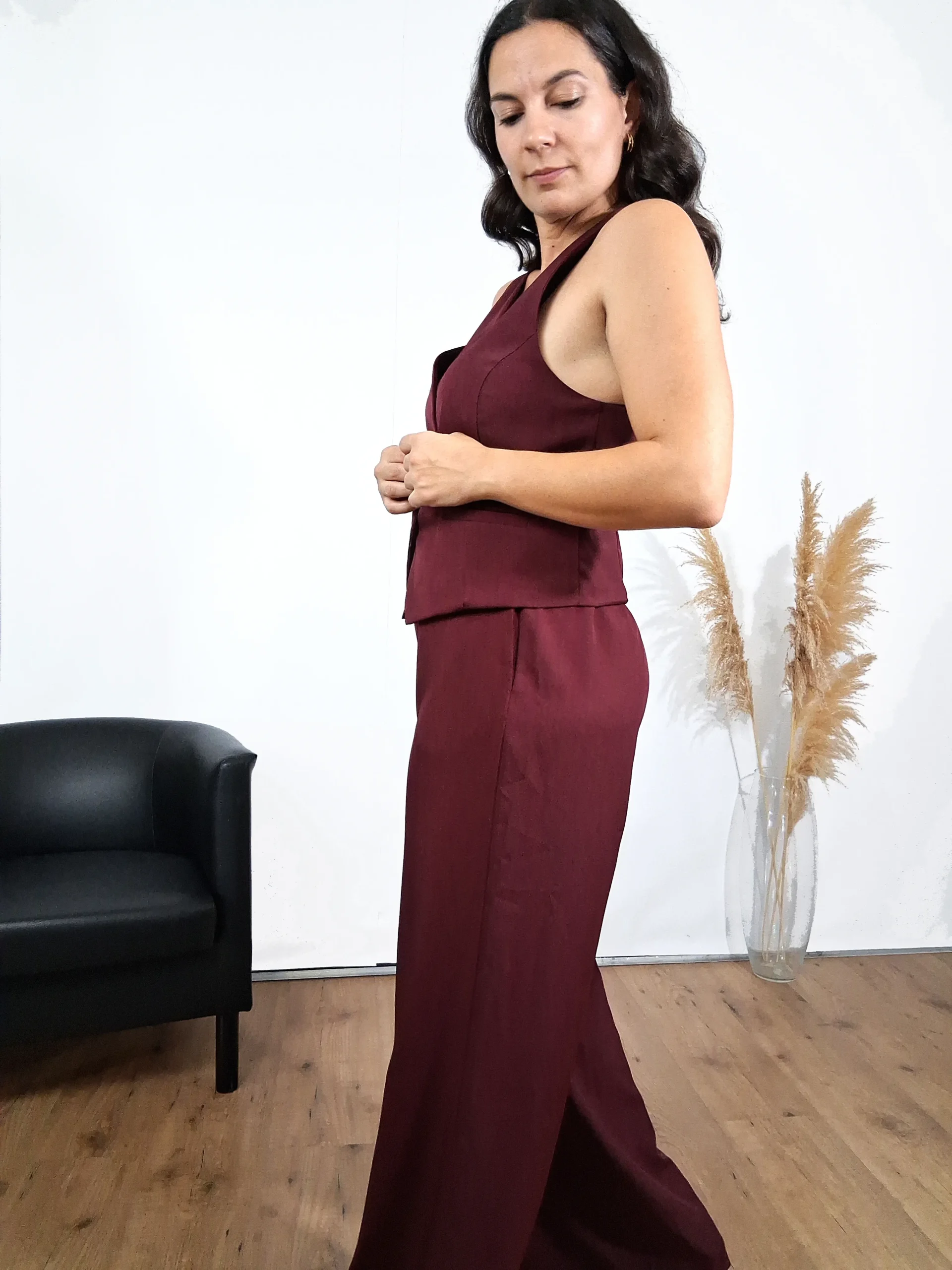 Pantalón Traje Burdeos - Imagen 3