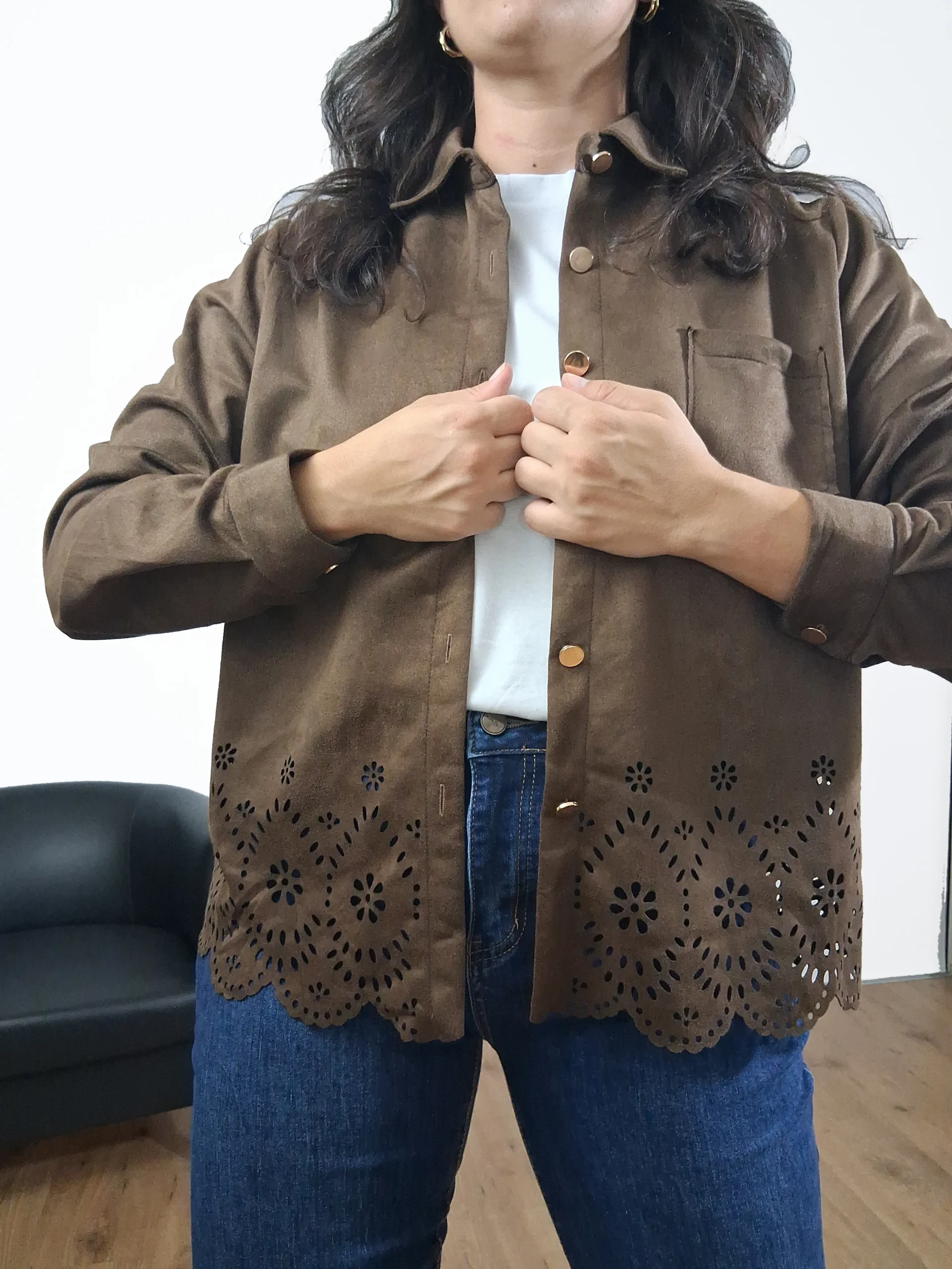 Sobrecamisa Antelina Chocolate