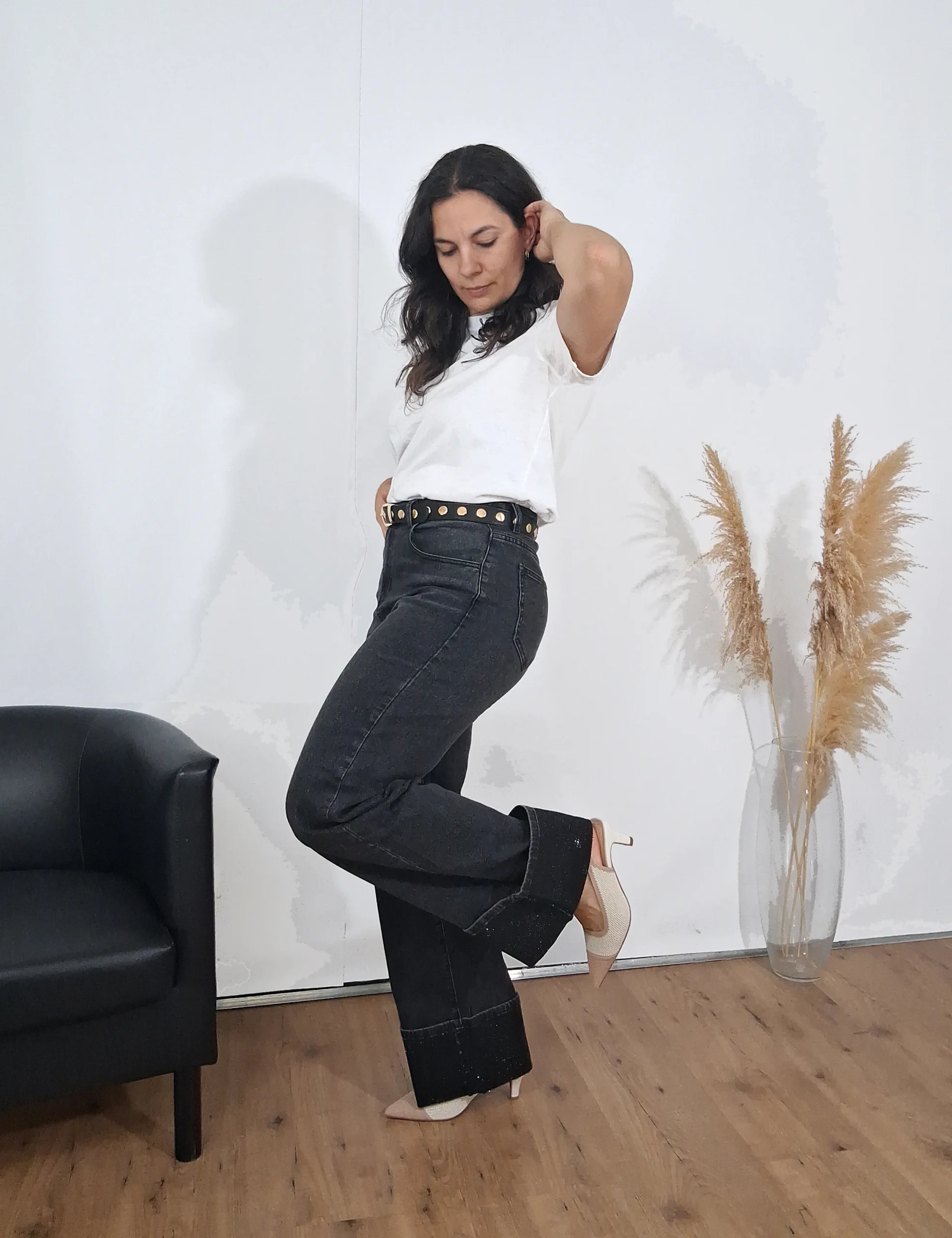 Jeans Straight Brillos