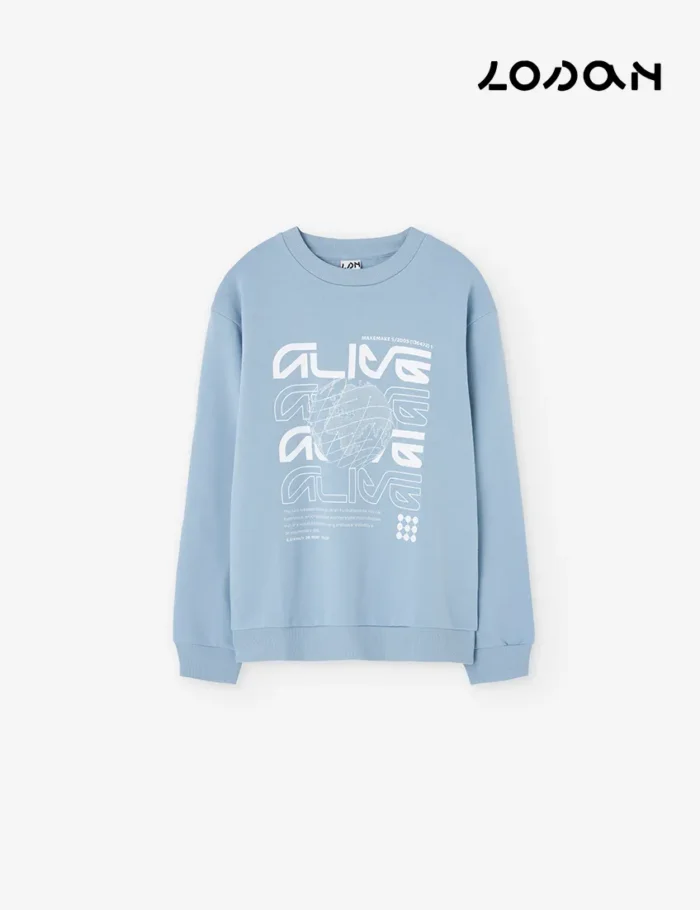 Sudadera Alive Celeste