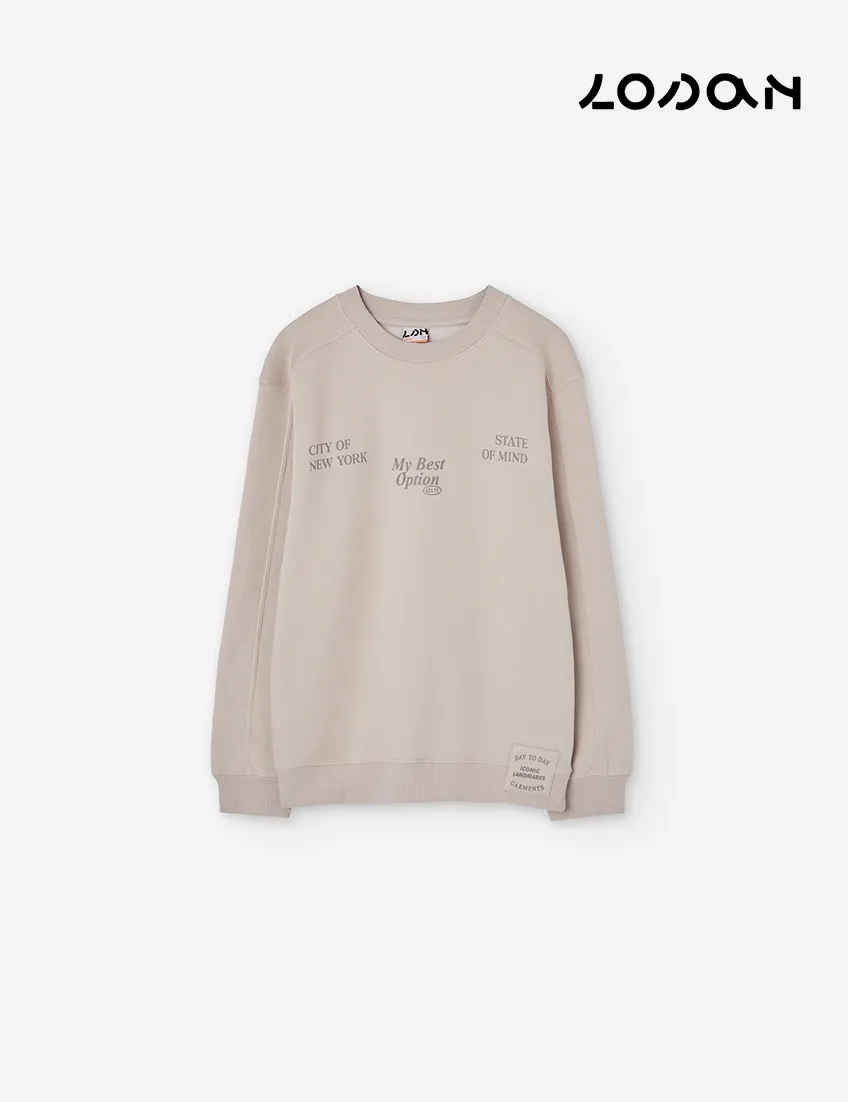 Sudadera Crema Best Option