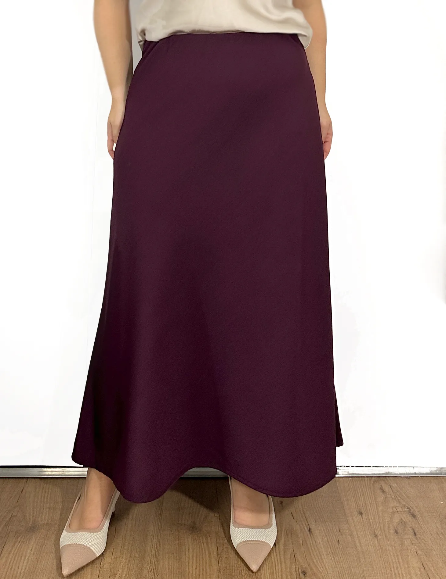 Falda Maxi Berenjena