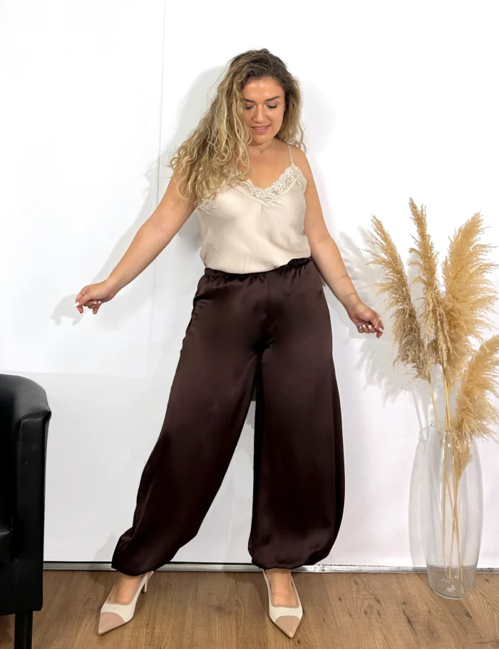 Pantalón Bombacho Marrón - Imagen 4