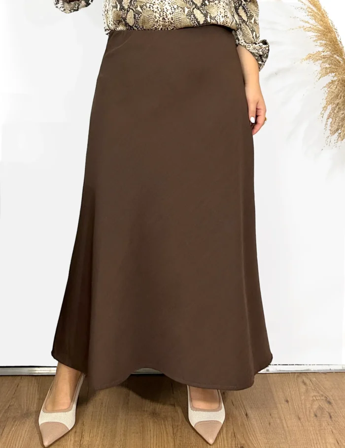 Falda Maxi Marrón