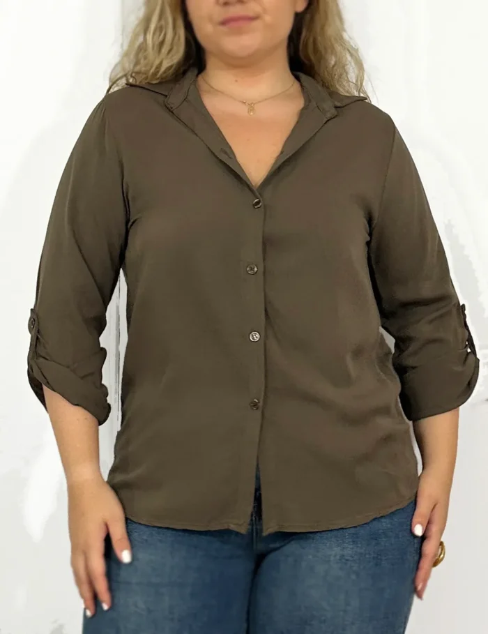 Camisa Basic Chocolate - Imagen 2