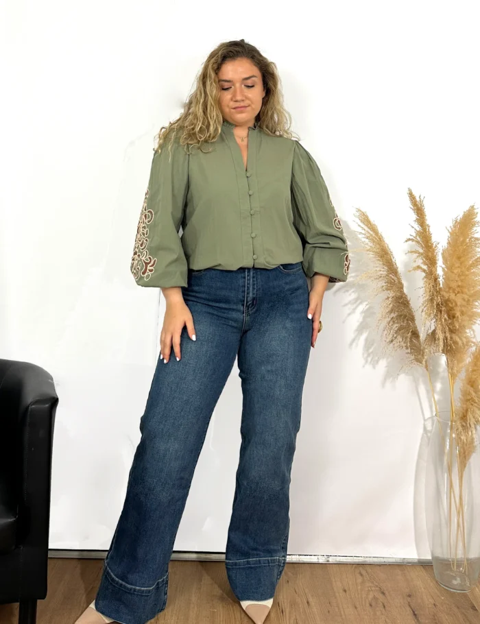 Blusa Bordado Verde - Imagen 3