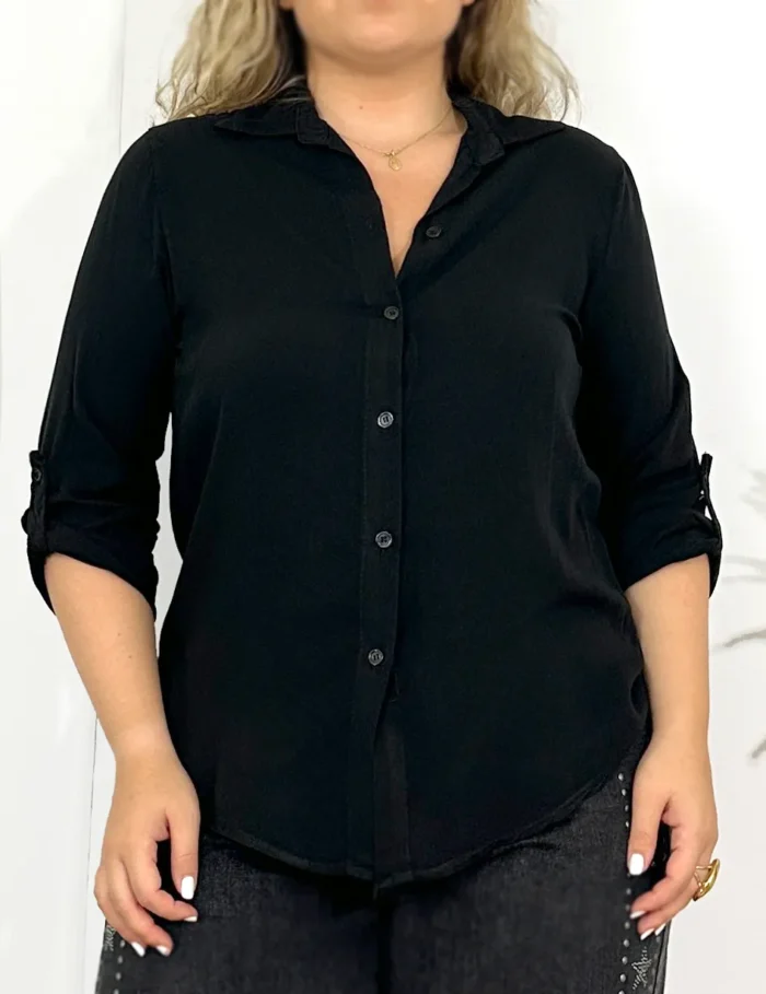 Camisa Basic Negro - Imagen 2