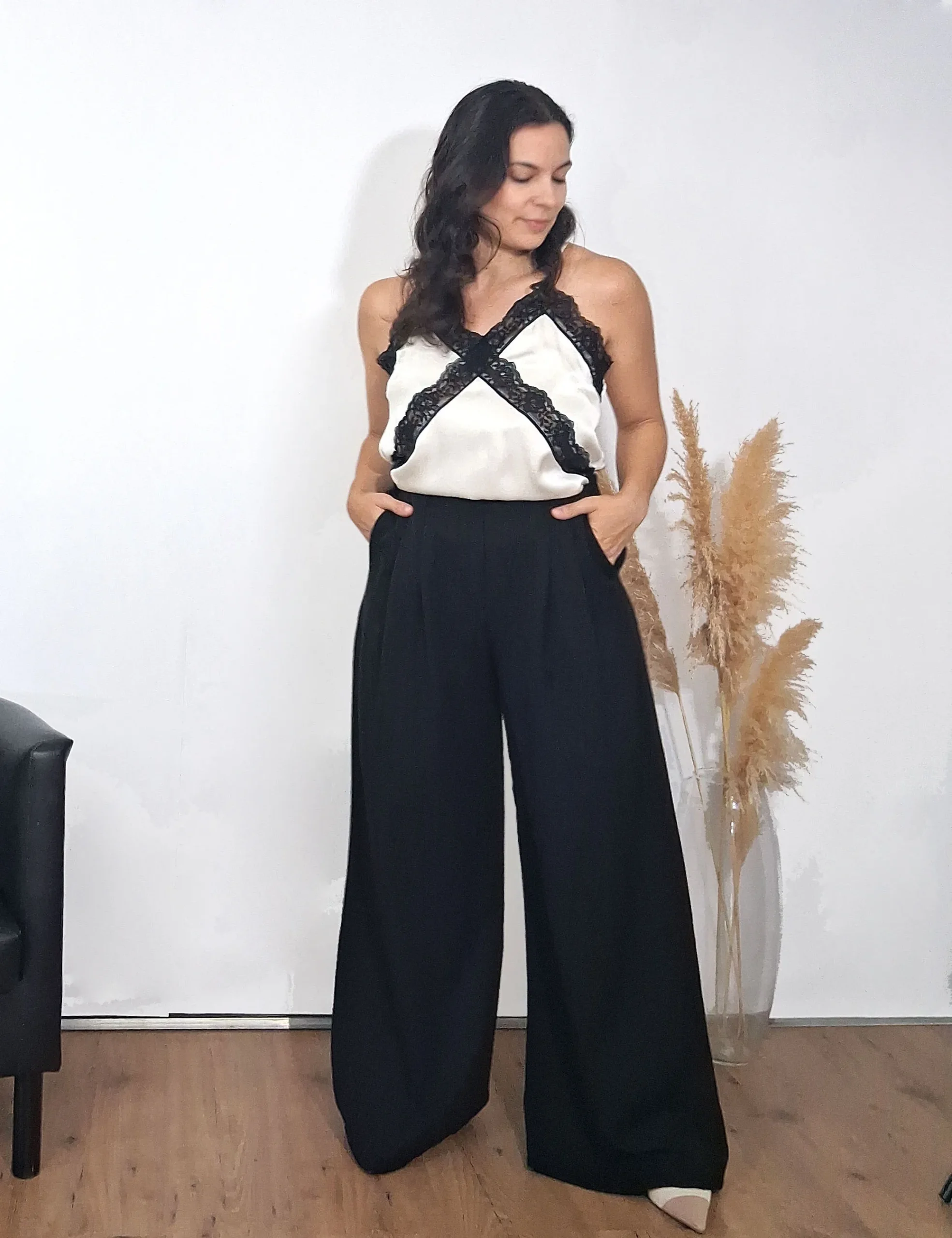 Pantalón Crepe Negro