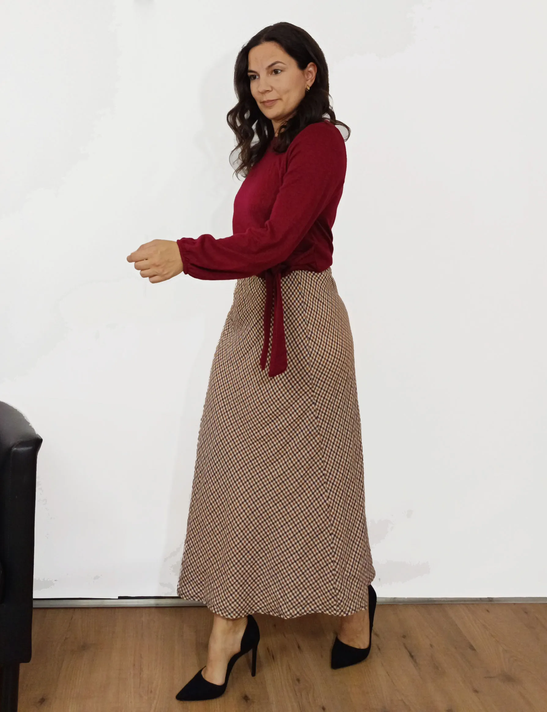 Camiseta Nudo Burdeos