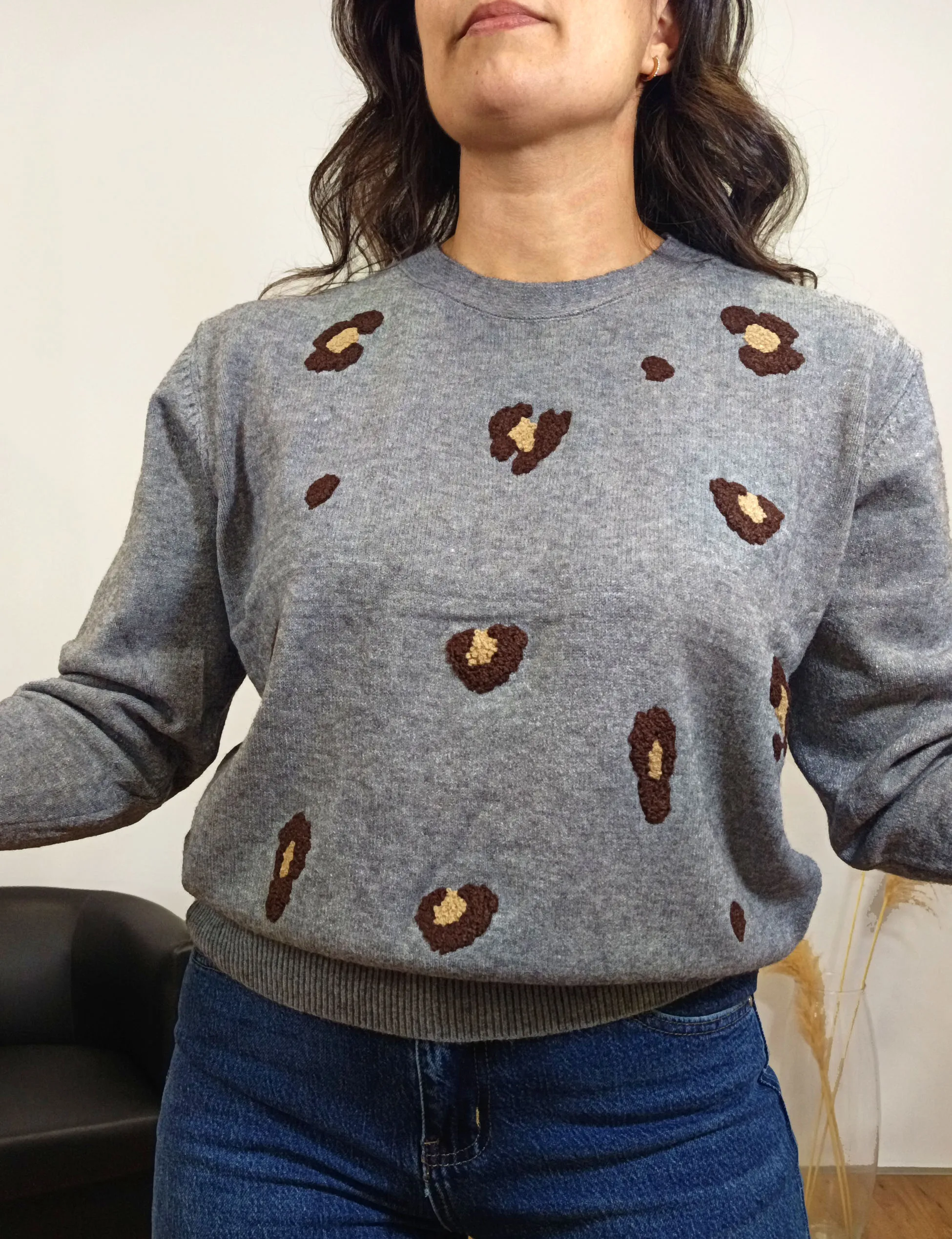 Jersey Estampado Print Gris