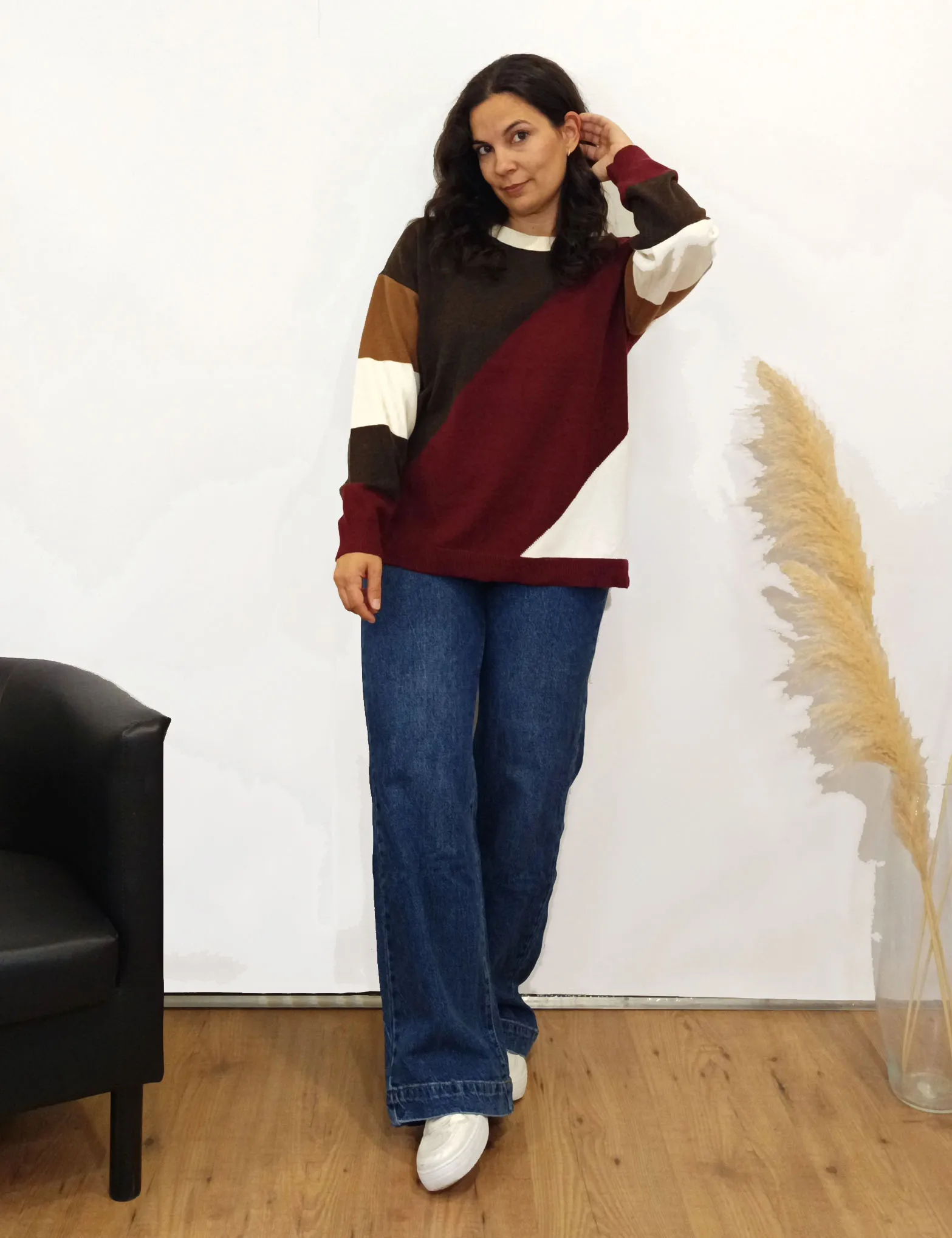 Jersey Oversize Burdeos