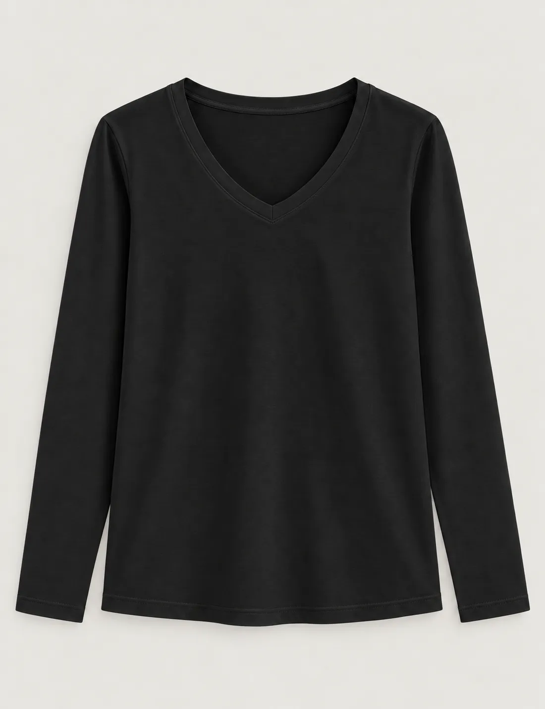 Camiseta Manga Larga Pico Negra