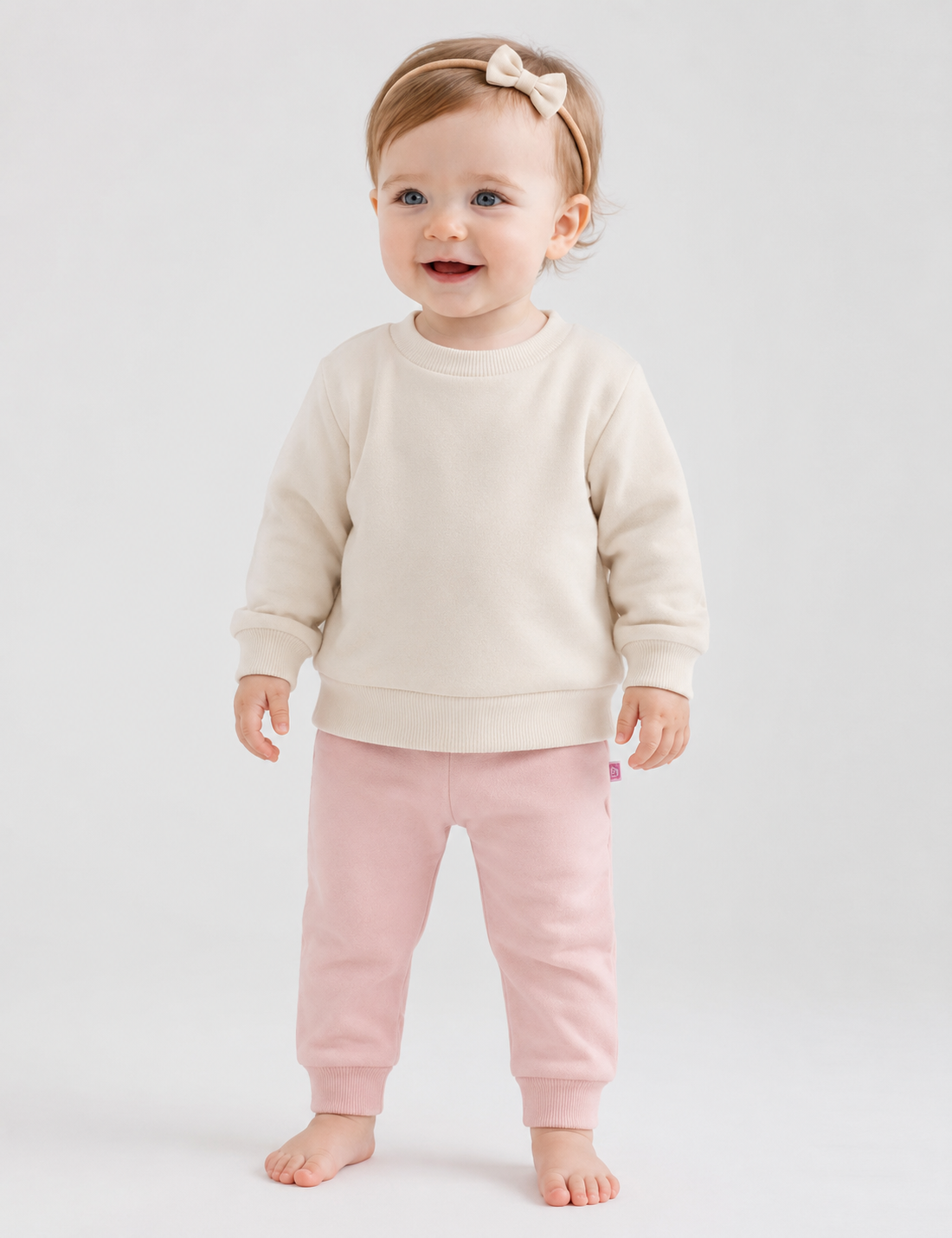 Sudadera Pelo Bebé Crudo