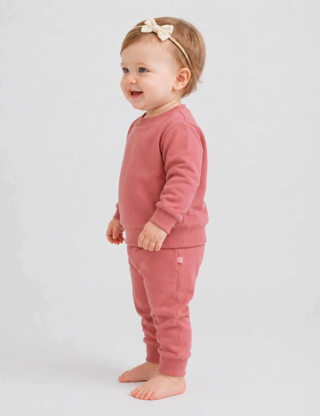 Sudadera Pelo Bebé Rosa