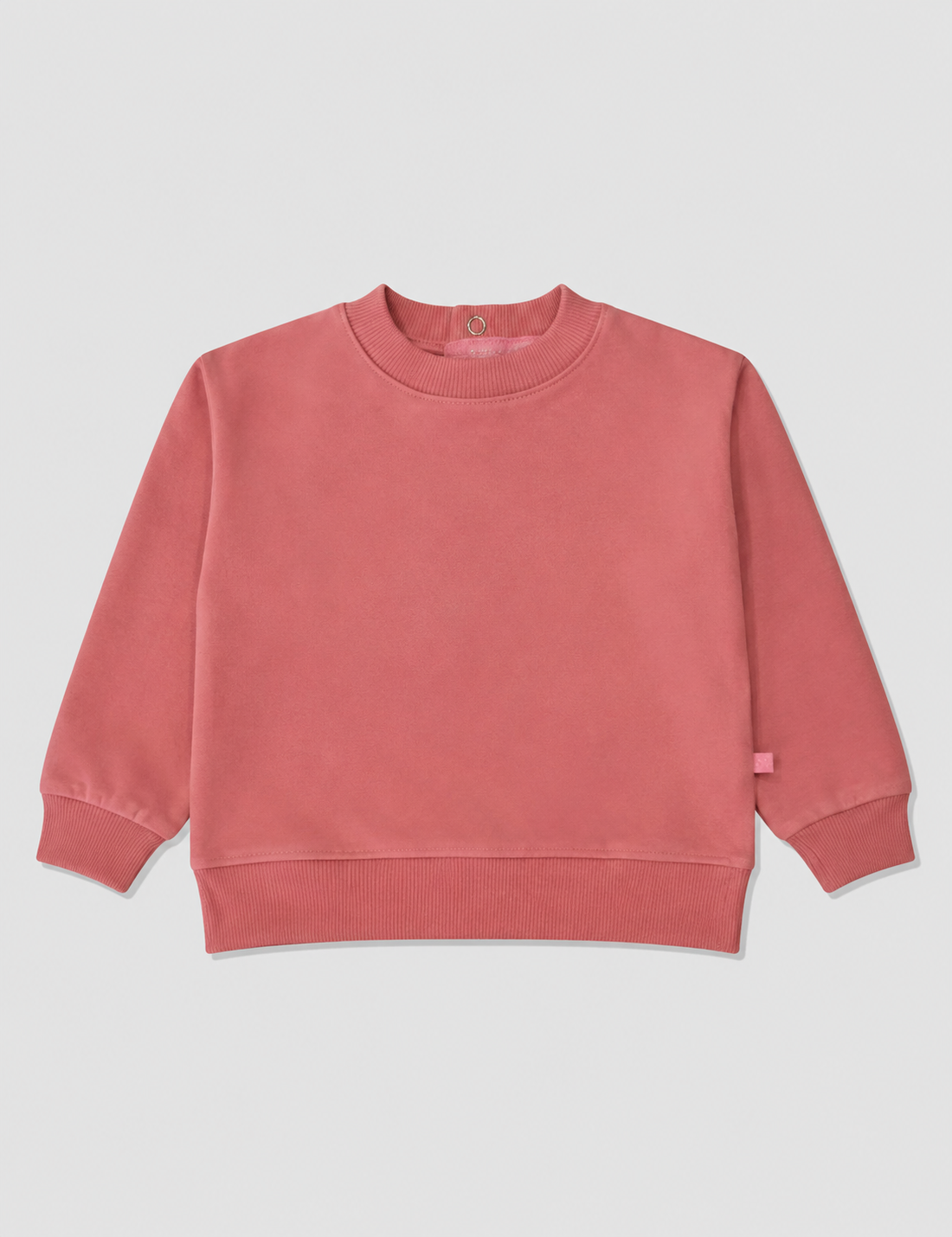 Alternative view of Sudadera Pelo Bebé Rosa