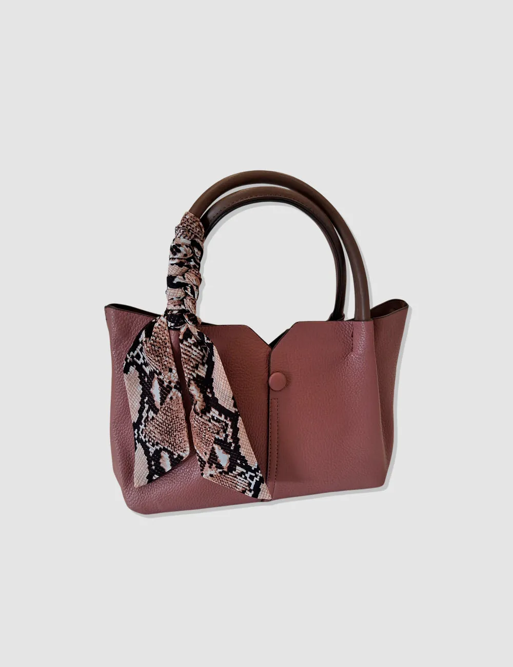 Bolso Rosa Pañuelo Animal Print