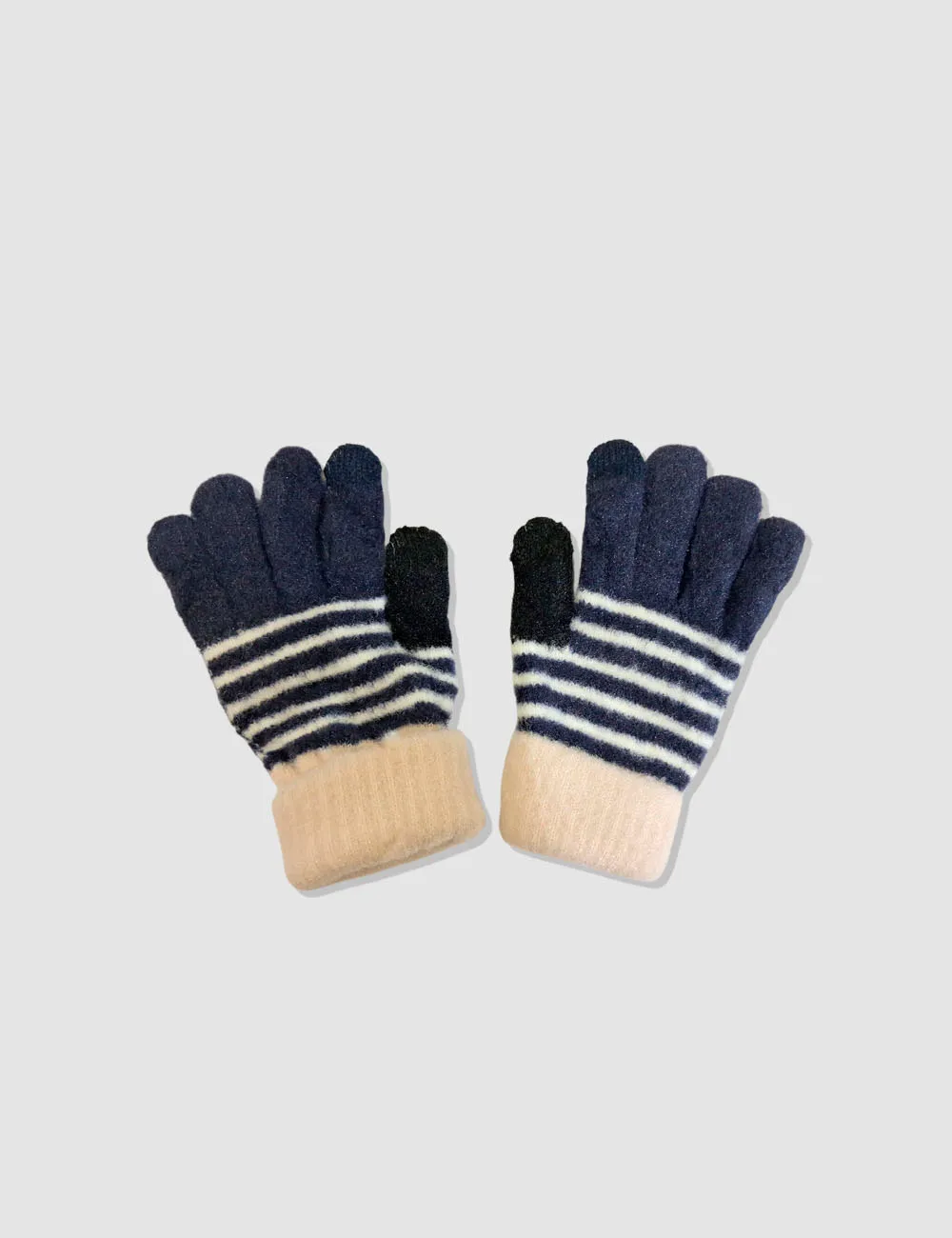 Guantes Rayas Azul