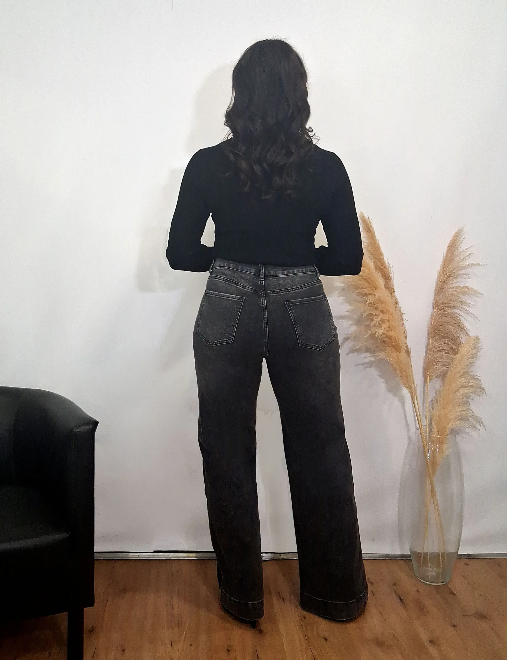 Alternative view of Jeans Wide-Leg Negro