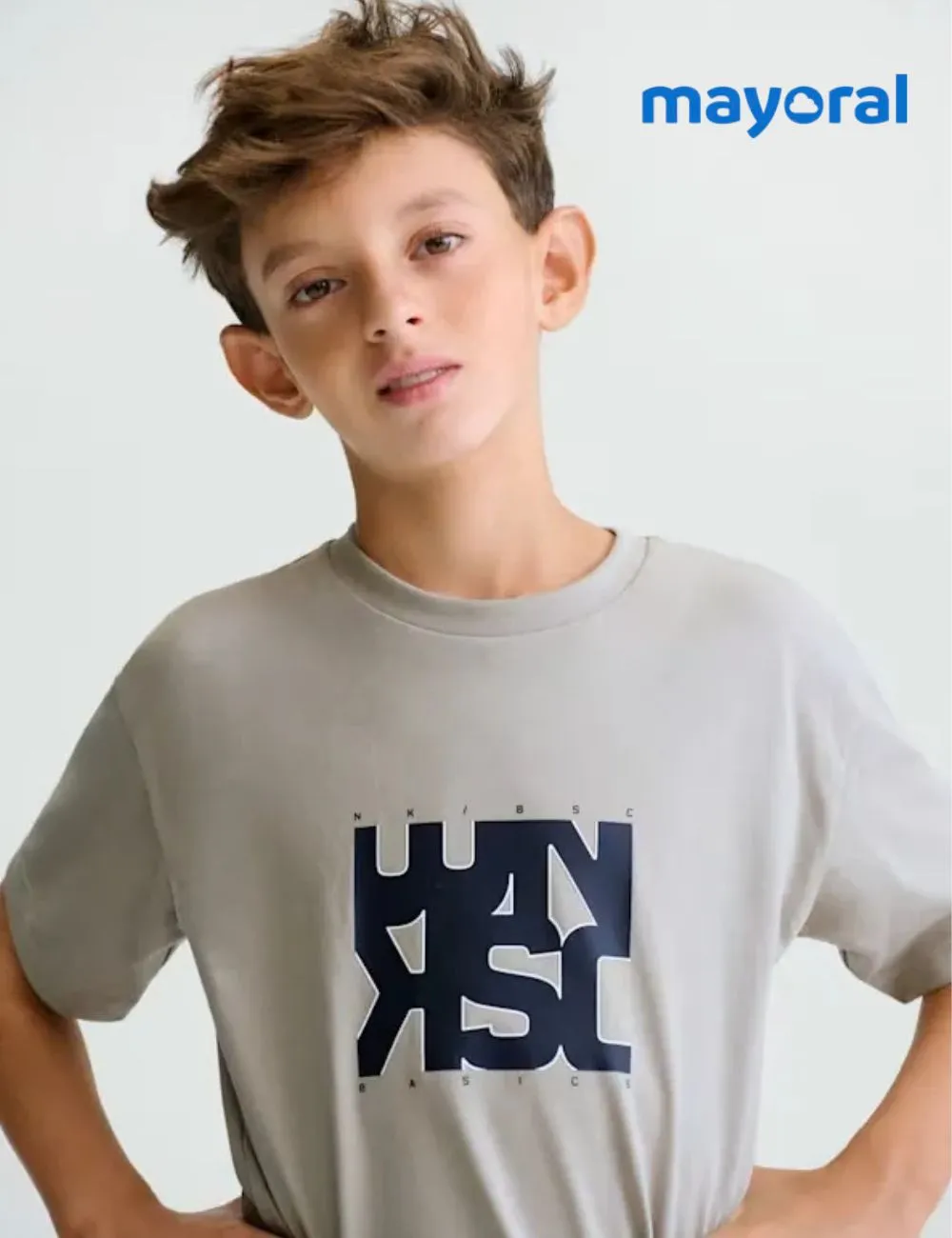 Camiseta Básica Letras Verde